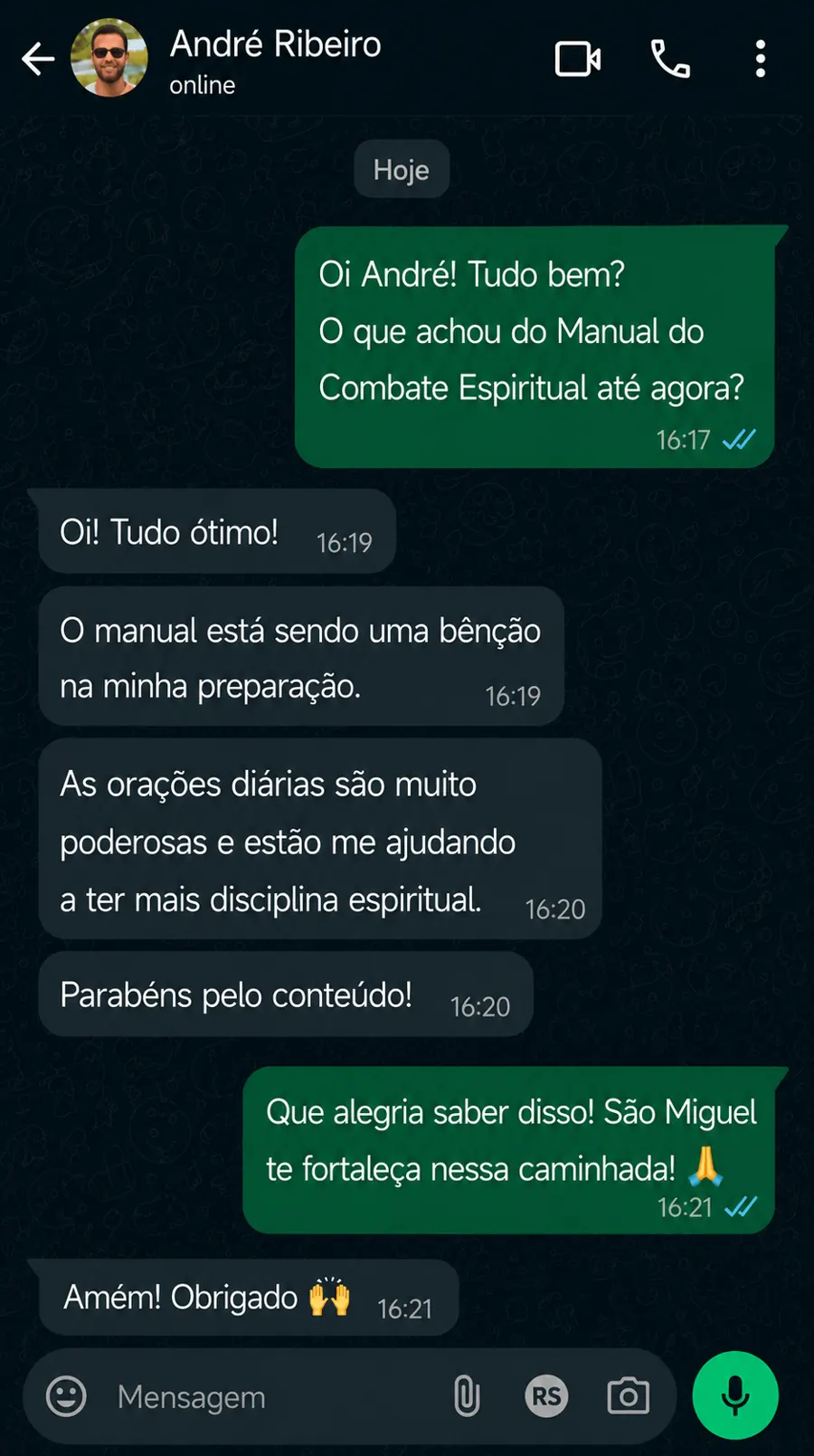 Depoimento de André Ribeiro