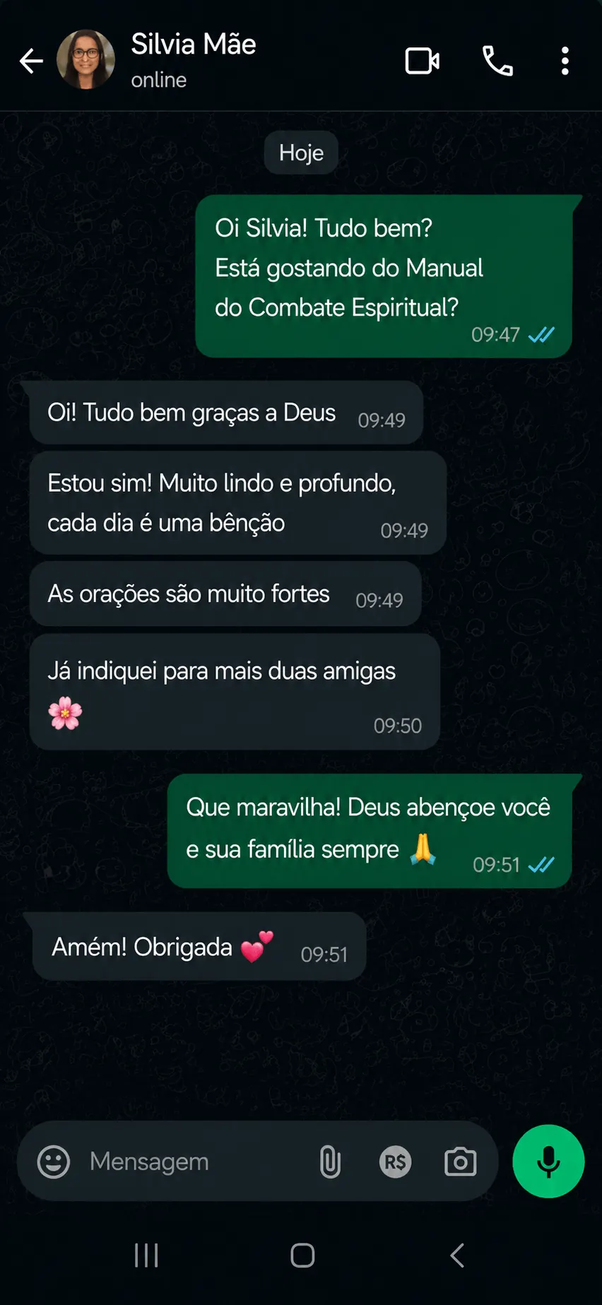 Depoimento de Silvia Mãe